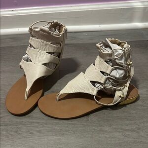 Aldo tan snake texture sandals never used!